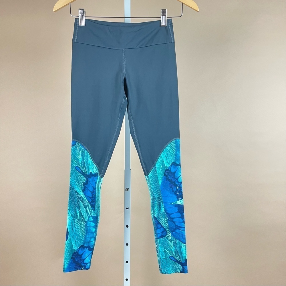 Pheel Size Small Helix Butterfly Print Leggings Vibrant Jewel Tone Boho Hippie